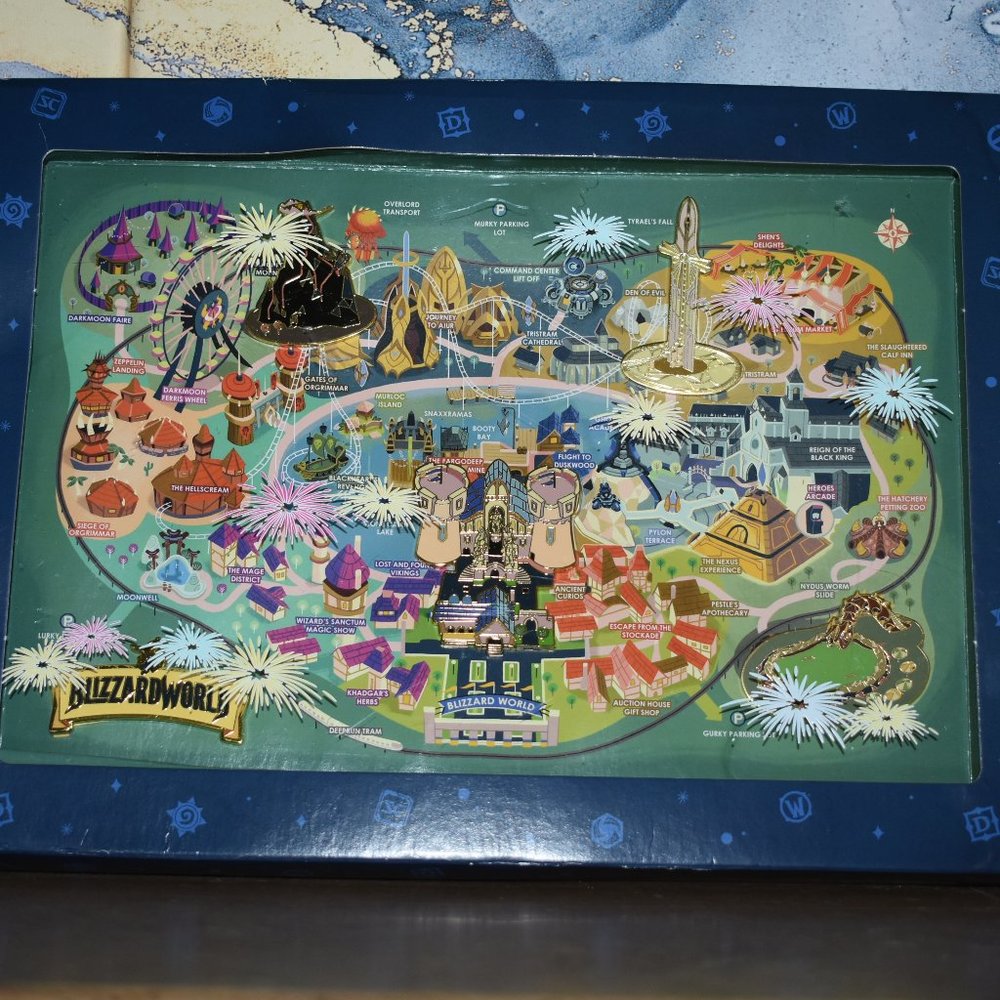 Blizzard World 2022 Employee Only Exclusive Holiday Trading Pin Set Wow NIB New!